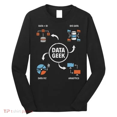 Data Geek Data Scientist Science Statistics Data Analyst Long Sleeve Shirt