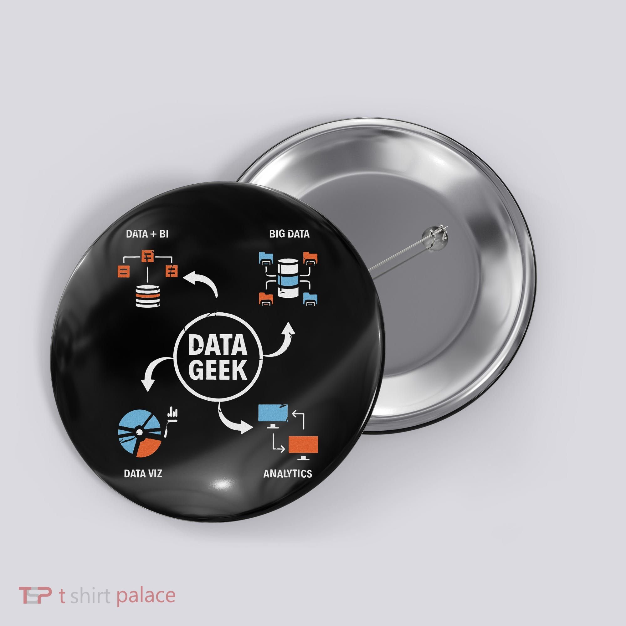 Data Geek Data Scientist Science Statistics Data Analyst Button