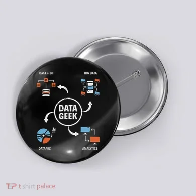 Data Geek Data Scientist Science Statistics Data Analyst Button