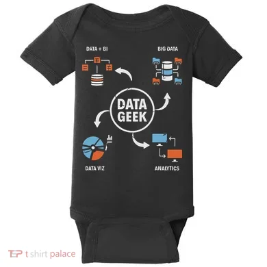 Data Geek Data Scientist Science Statistics Data Analyst Baby Bodysuit