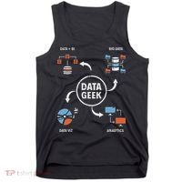 Data Geek Data Scientist Science Statistics Data Analyst Tank Top thumb 0