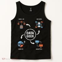 Data Geek Data Scientist Science Statistics Data Analyst Tank Top thumb 2