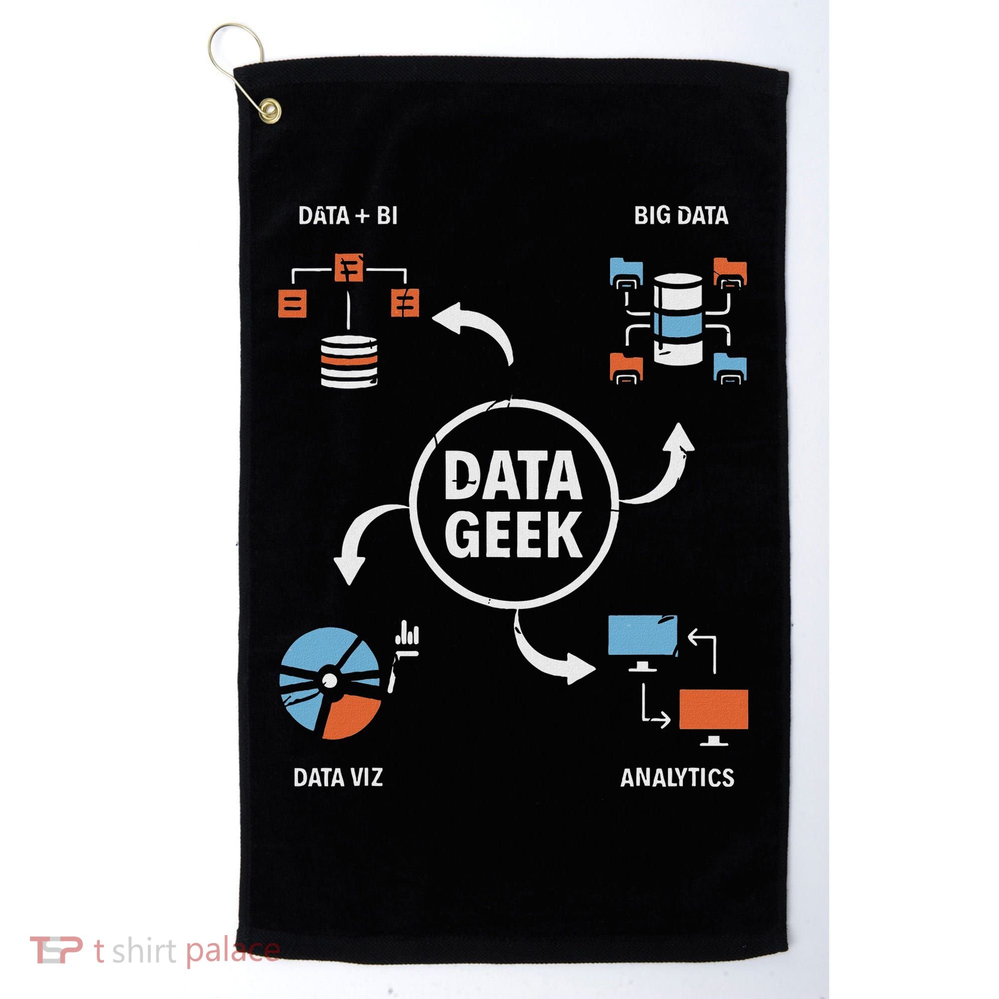 Data Geek Data Scientist Science Statistics Data Analyst Golf Towel