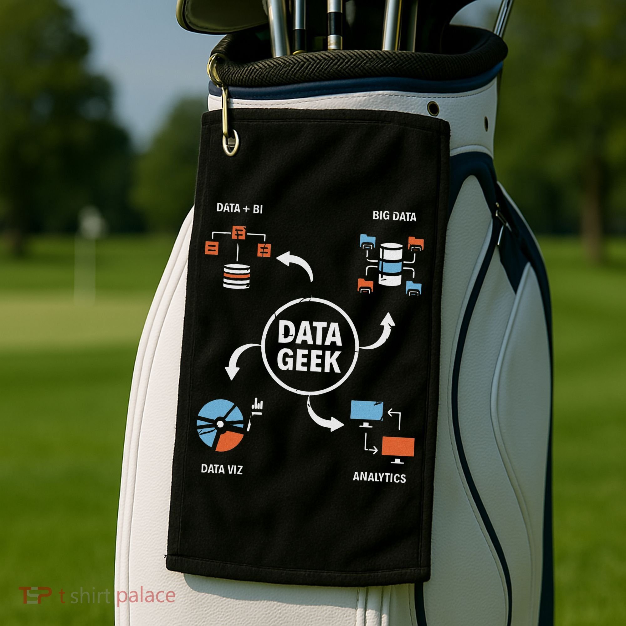 Data Geek Data Scientist Science Statistics Data Analyst Golf Towel