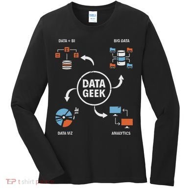 Data Geek Data Scientist Science Statistics Data Analyst Women's Long Sleeve Shirt