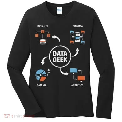 Data Geek Data Scientist Science Statistics Data Analyst Women's Long Sleeve Shirt
