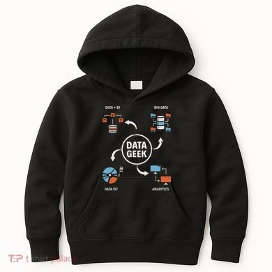 Data Geek Data Scientist Science Statistics Data Analyst Kids Hoodie