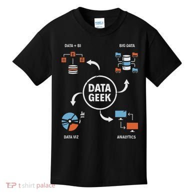 Data Geek Data Scientist Science Statistics Data Analyst Kids T-Shirt
