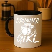 Drummer Girl Drum Kit Coffee Mug thumb 4