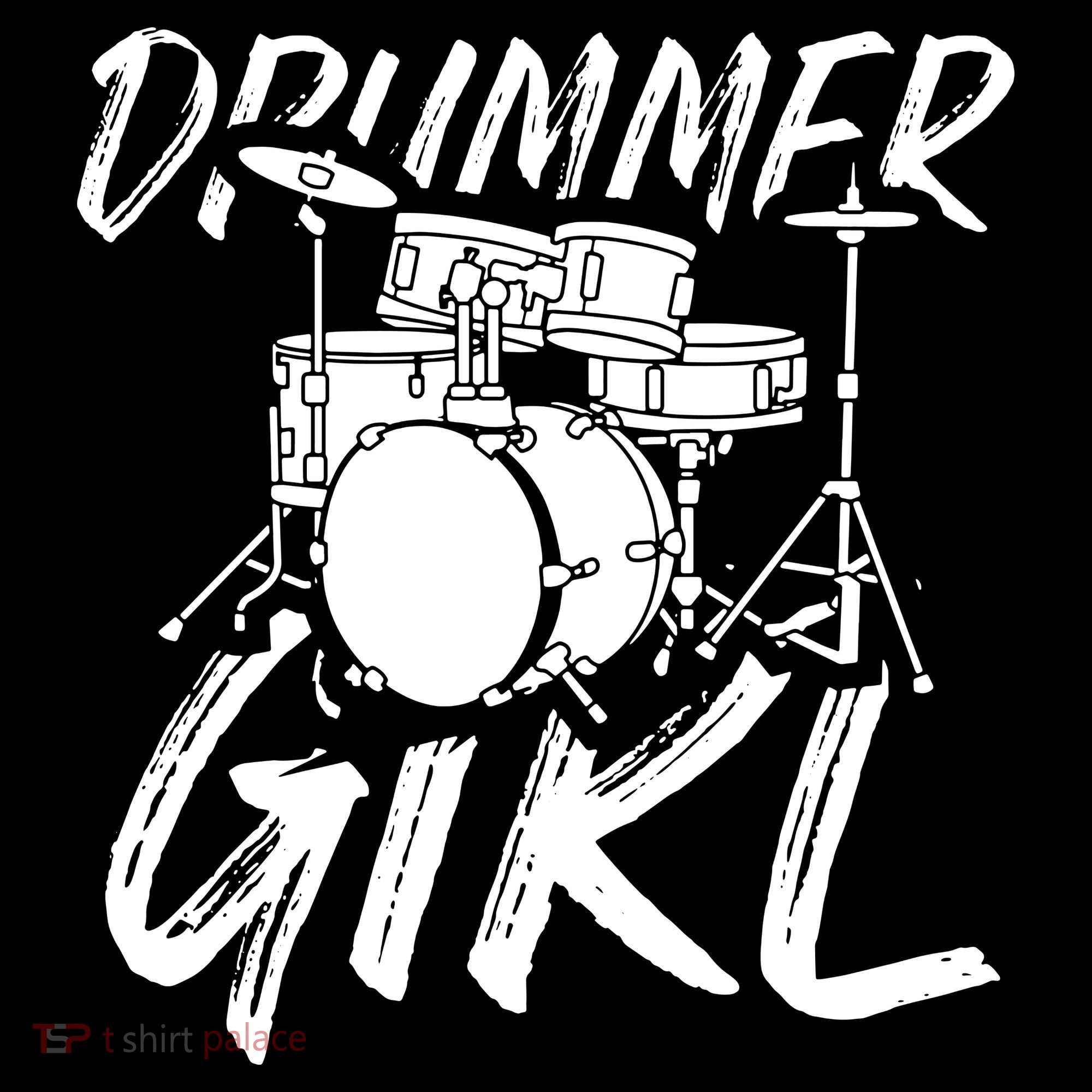 Drummer Girl Drum Kit Coffee Mug