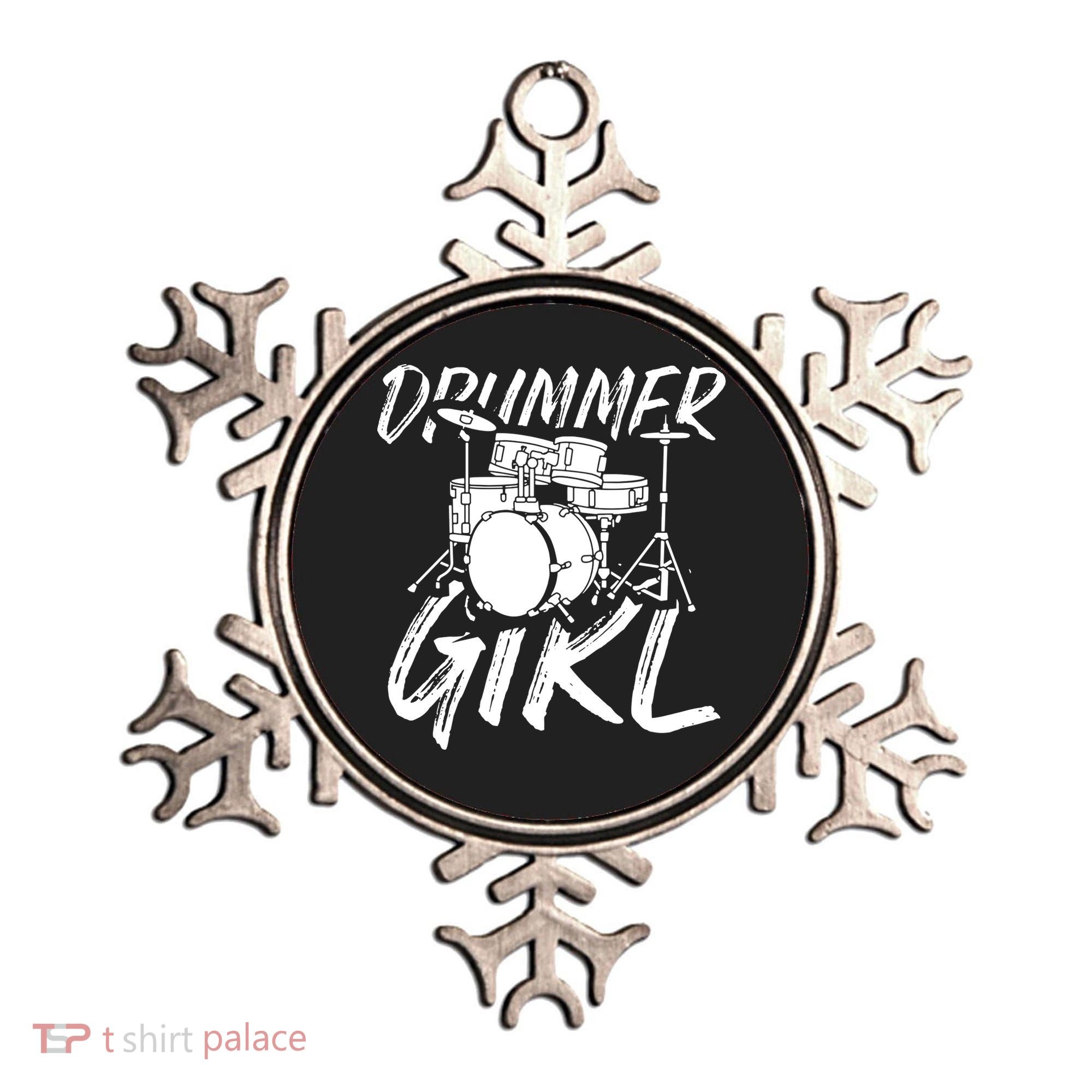 Drummer Girl Drum Kit Ornament
