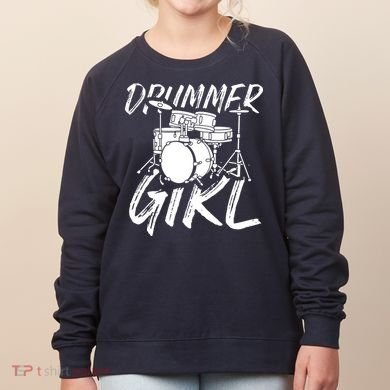 Drummer Girl Drum Kit Women's Sweatshirt