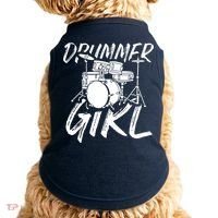 Drummer Girl Drum Kit Doggie Tank thumb 0
