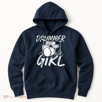 Drummer Girl Drum Kit Hoodie