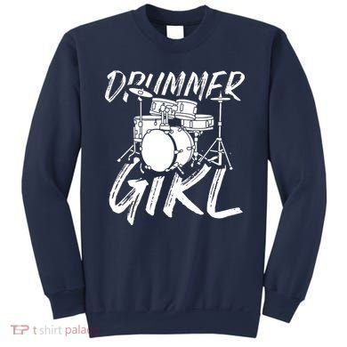 Drummer Girl Drum Kit Sweatshirt