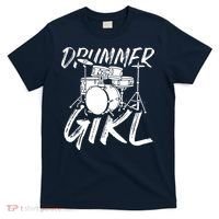 Drummer Girl Drum Kit T-Shirt thumb 0