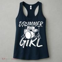Drummer Girl Drum Kit Women's Tank Top thumb 3