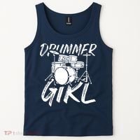 Drummer Girl Drum Kit Tank Top thumb 2