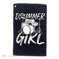 Drummer Girl Drum Kit Golf Towel thumb 0