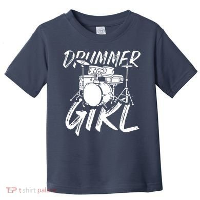 Drummer Girl Drum Kit Toddler T-Shirt