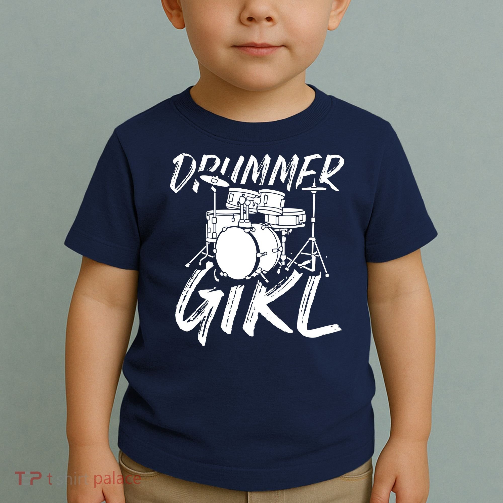 Drummer Girl Drum Kit Toddler T-Shirt