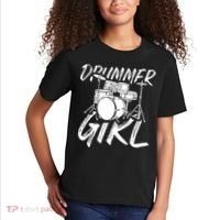Drummer Girl Drum Kit Kids T-Shirt thumb 2