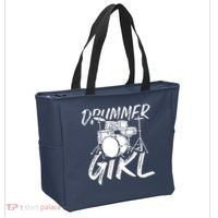 Drummer Girl Drum Kit Tote Bag thumb 2