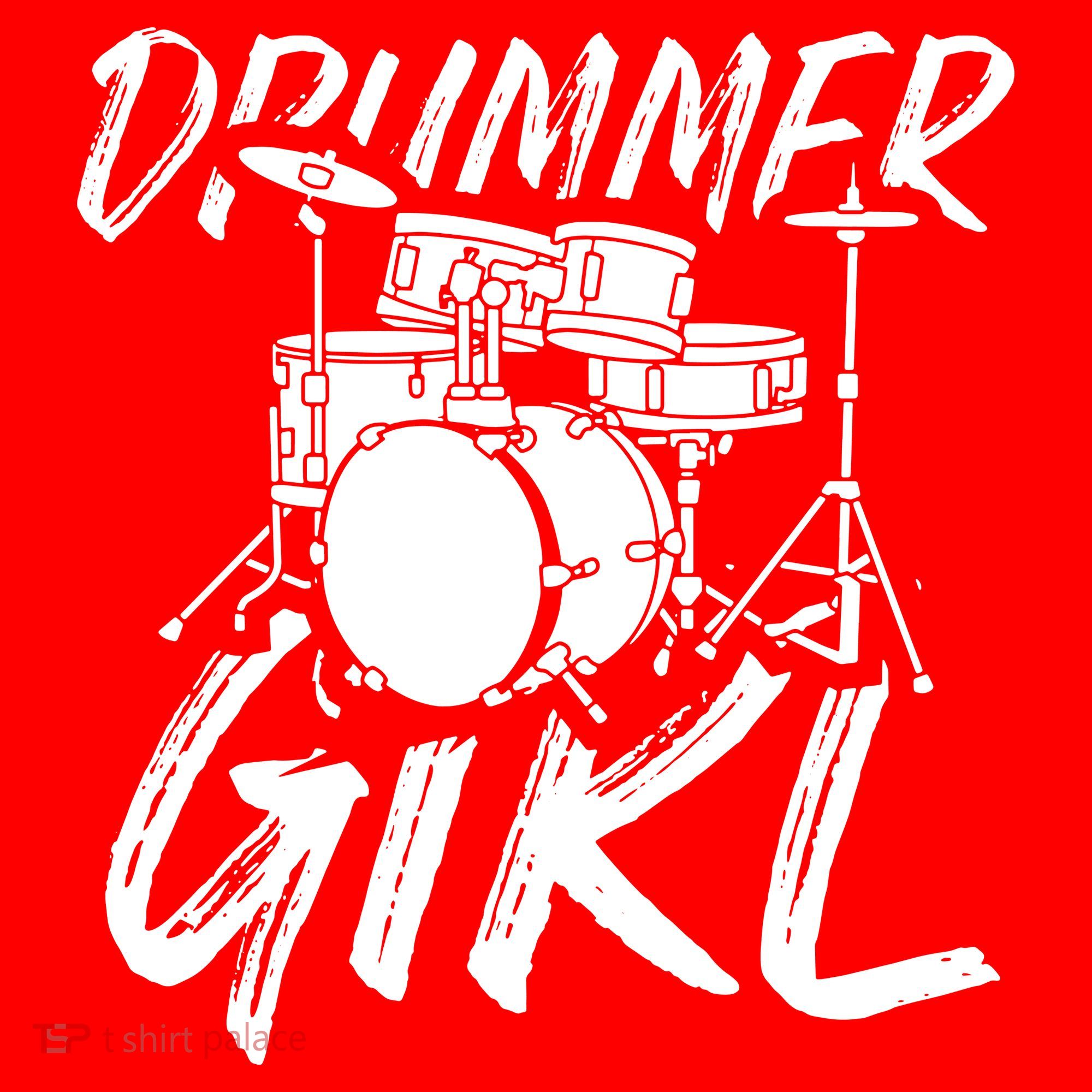 Drummer Girl Drum Kit Santa Hat