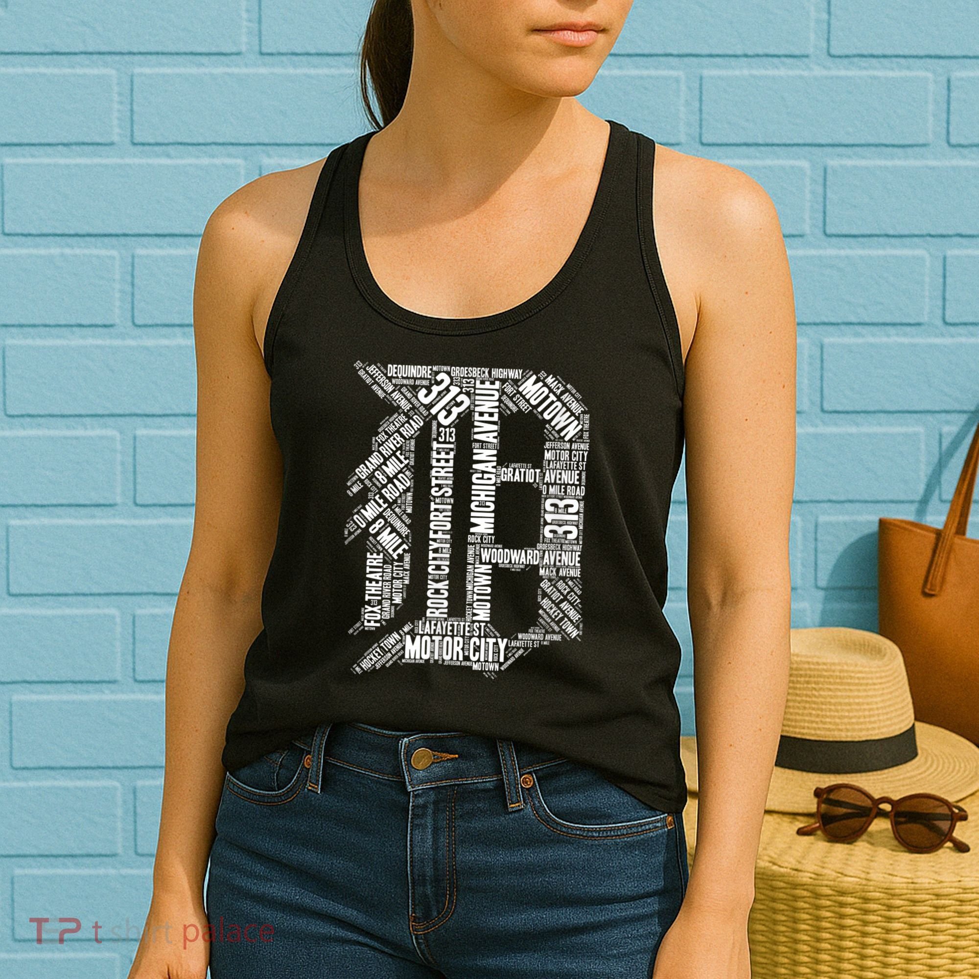 Detroit Graphic D Women's Tank Top