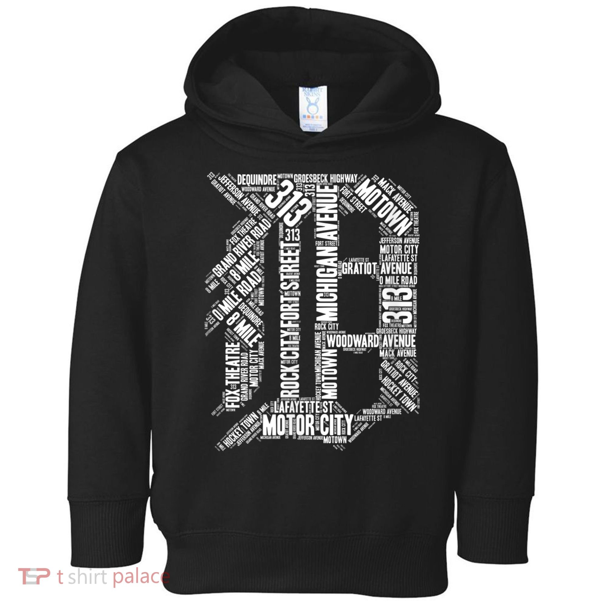 Detroit Graphic D Toddler Hoodie