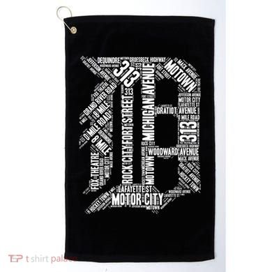 Detroit Graphic D Golf Towel