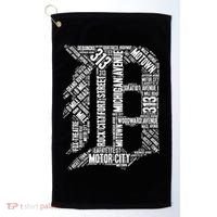 Detroit Graphic D Golf Towel thumb 0