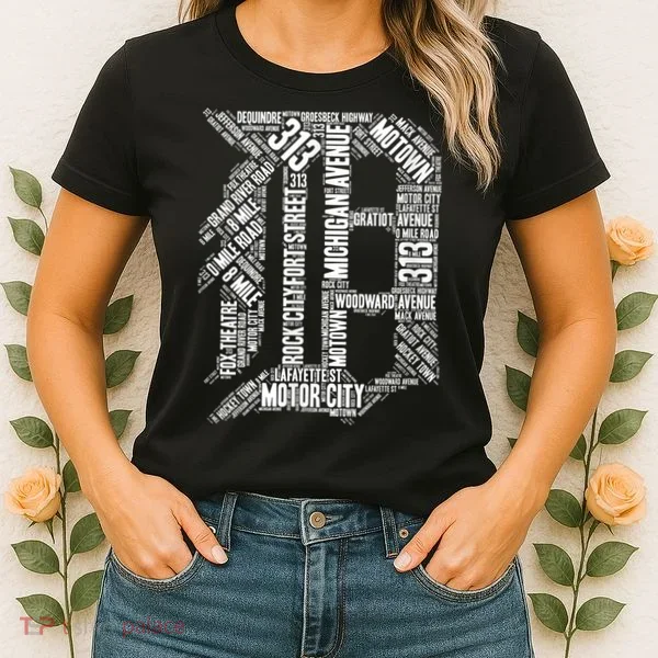 Detroit Graphic D Women's T-Shirt