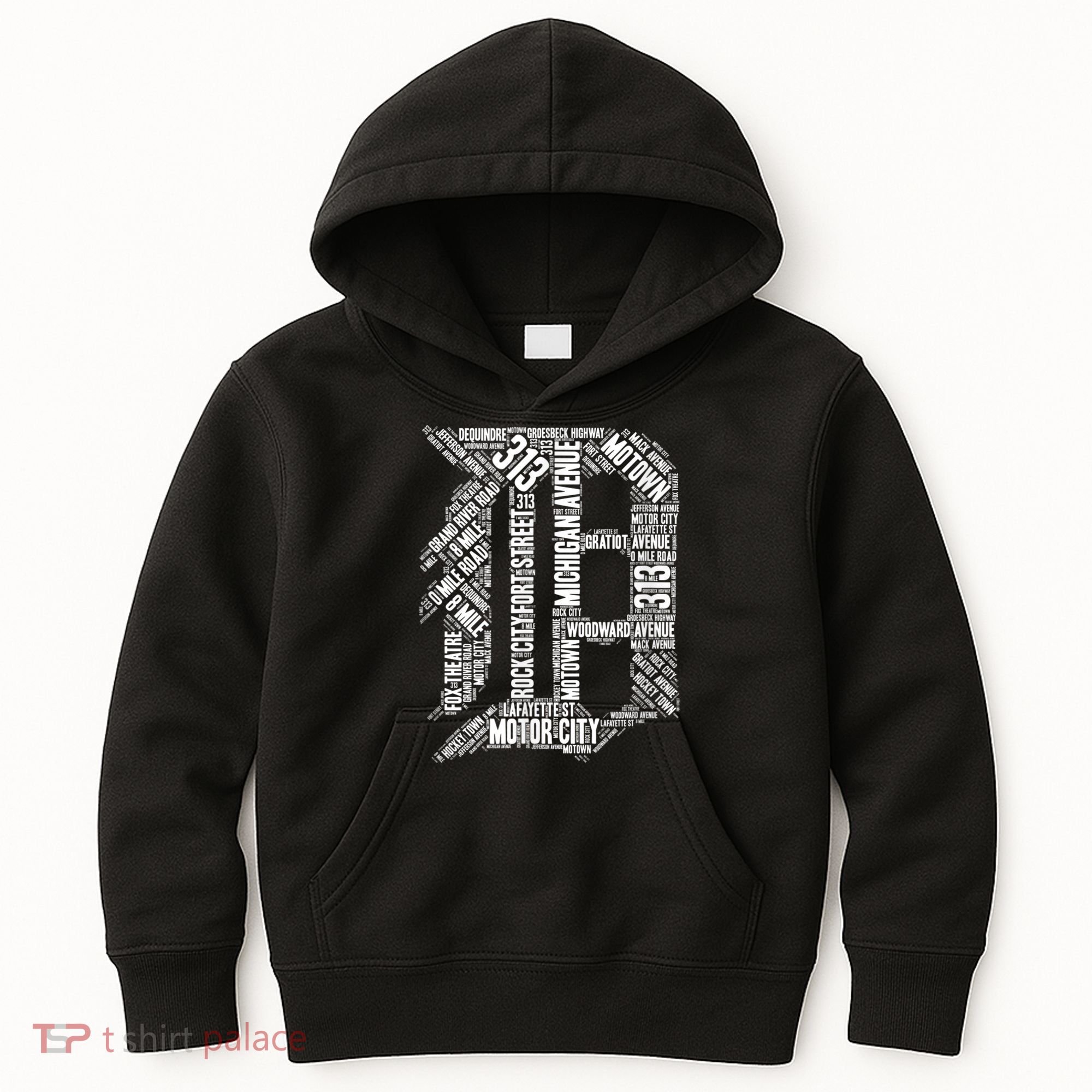 Detroit Graphic D Kids Hoodie