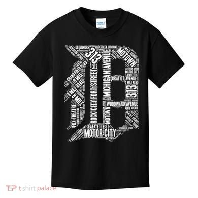 Detroit Graphic D Kids T-Shirt