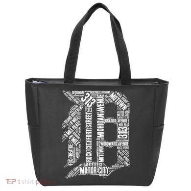Detroit Graphic D Tote Bag