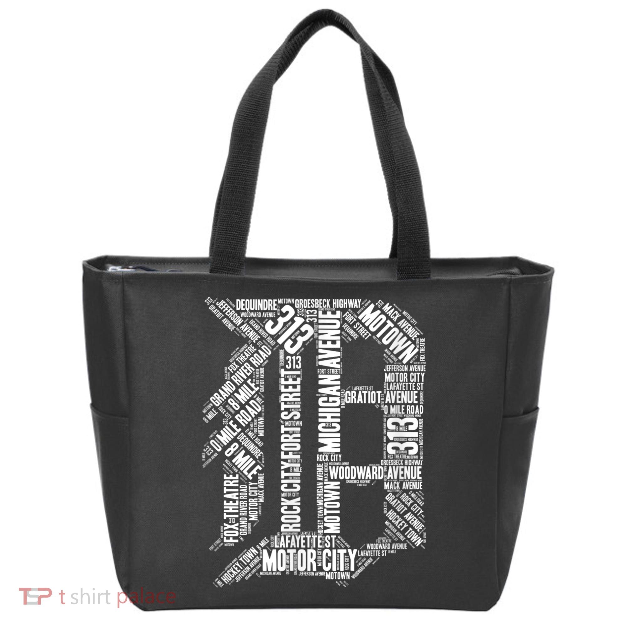 Detroit Graphic D Tote Bag
