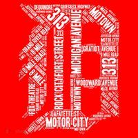 Detroit Graphic D Santa Hat thumb 1