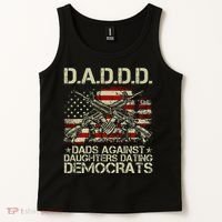 Daddd Gun Dads Against Daughters Dating Democrats Tank Top thumb 2