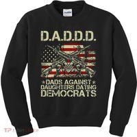 Daddd Gun Dads Against Daughters Dating Democrats Kids Sweatshirt thumb 0