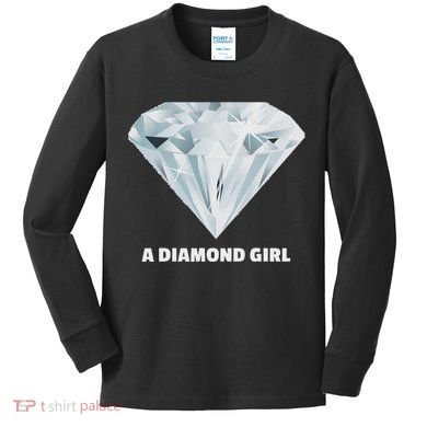Diamond Girl Diamond Kids Long Sleeve Shirt