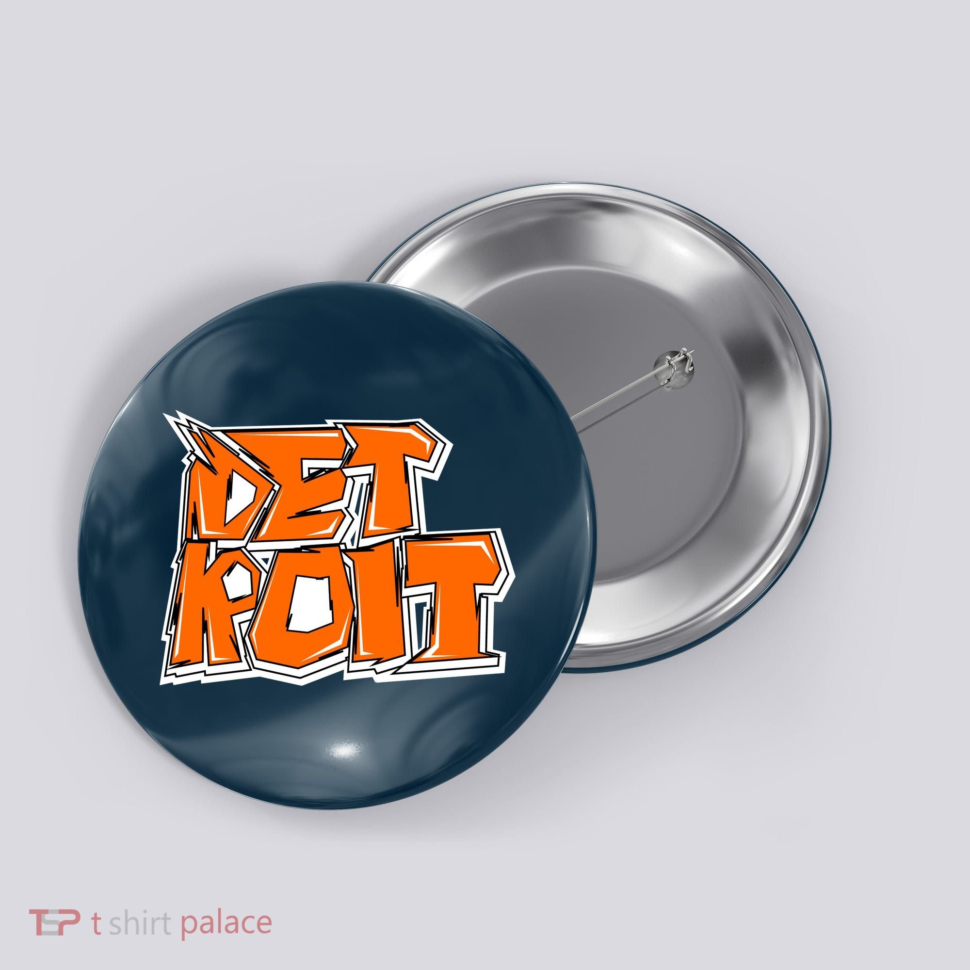 Detroit Graffiti Button