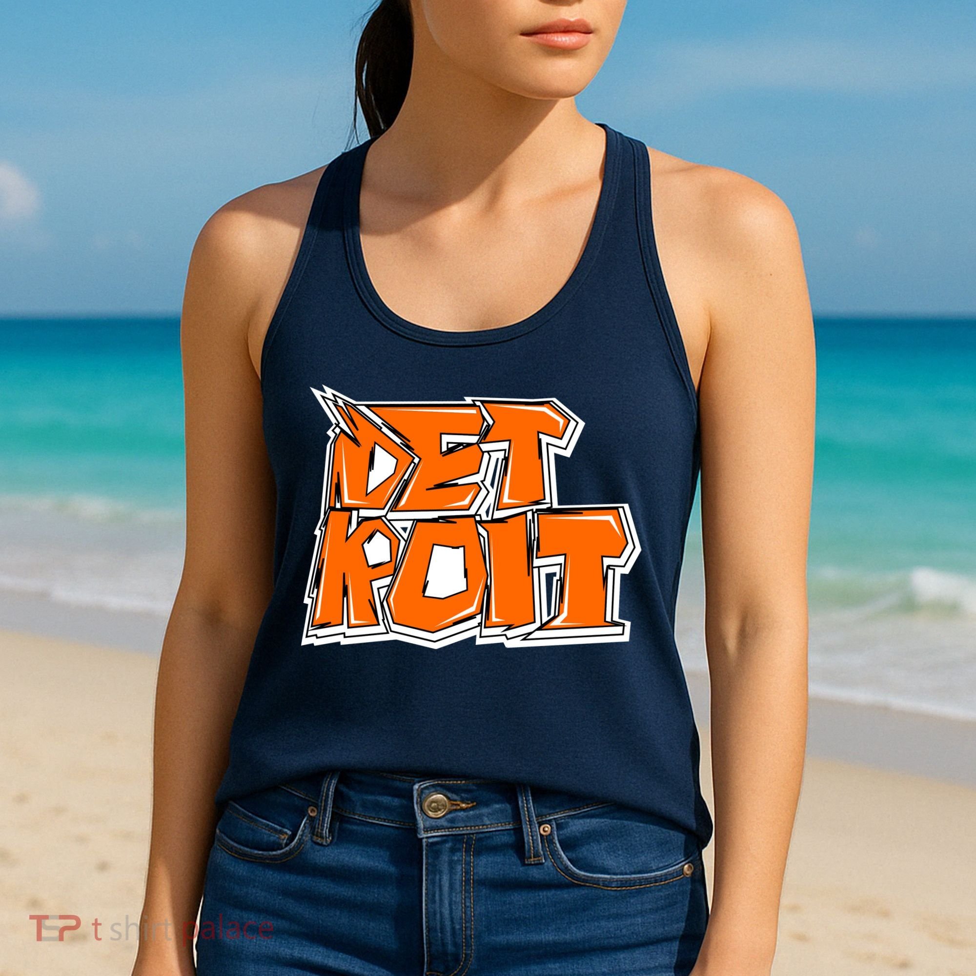 Detroit Graffiti Women's Tank Top