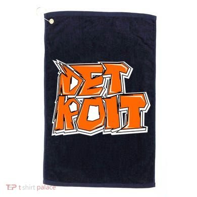 Detroit Graffiti Golf Towel