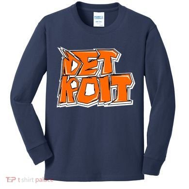 Detroit Graffiti Kids Long Sleeve Shirt