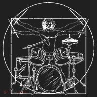 Drummer Gift Da Vinci Drums Drawing Present for Music Fans Beanie thumb 2