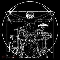 Drummer Gift Da Vinci Drums Drawing Present for Music Fans Women's Hoodie thumb 2