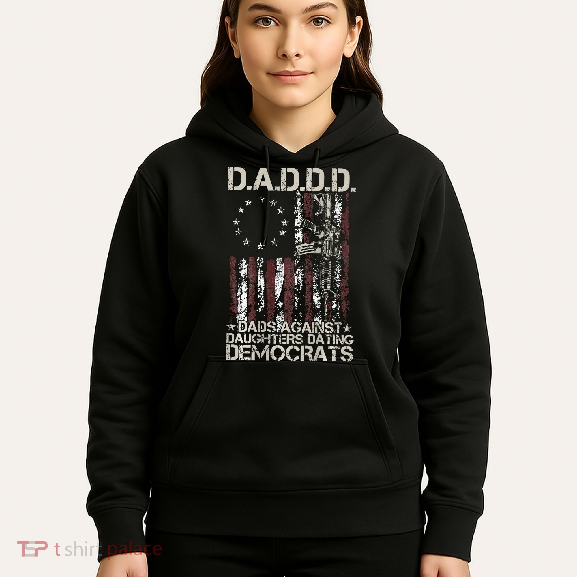 Daddd Gun Dads Against Daughters Dating Democrats Hoodie