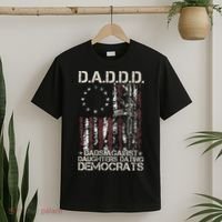 Daddd Gun Dads Against Daughters Dating Democrats T-Shirt thumb 2