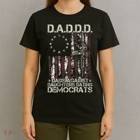 Daddd Gun Dads Against Daughters Dating Democrats T-Shirt thumb 4